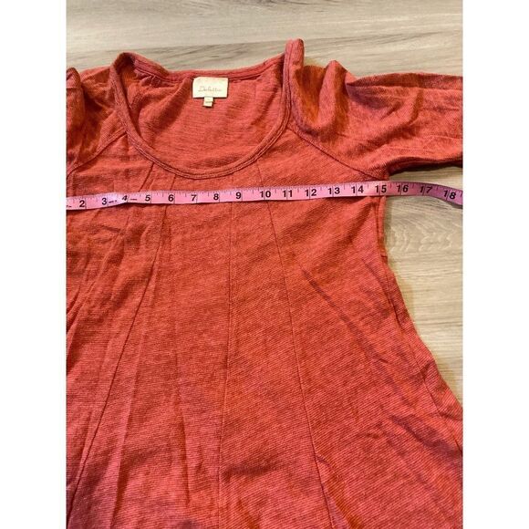 Deletta, Anthropologie, women's red 100% cotton flared tunic size small - Picture 8 of 9